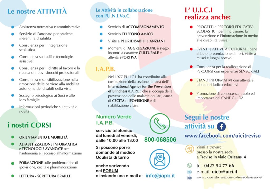 Presentazione della Sezione Territoriale UICI di Treviso